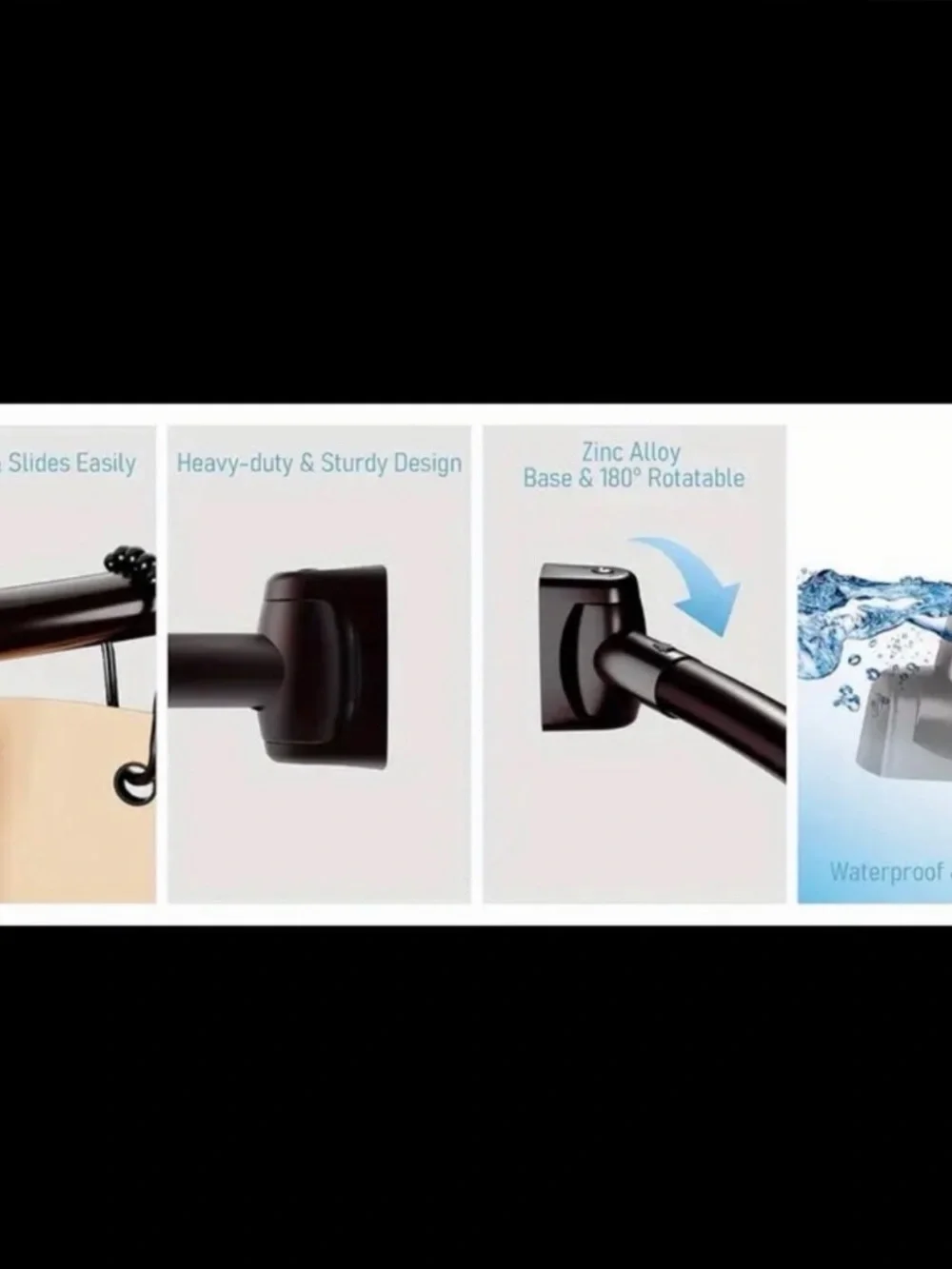 NEW* Curved Shower Curtain Rod